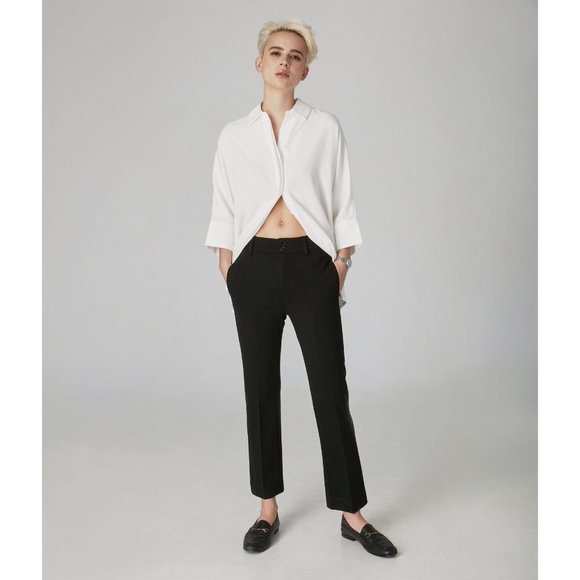 Black Mid Rise Pants - Picture 1 of 3